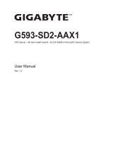 Gigabyte G593-SD2 User manual