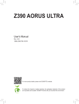 Gigabyte Z390 AORUS ULTRA Owner's manual