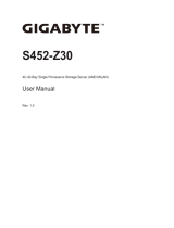 Gigabyte S452-Z30 User manual