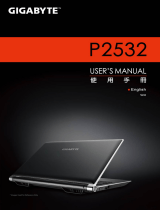 Gigabyte P2532H Owner's manual