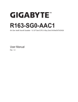 Gigabyte R163-SG0 User manual