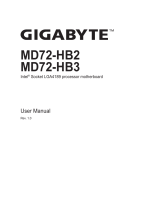Gigabyte MD72-HB2 User manual