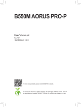 Gigabyte B550M AORUS PRO-P Owner's manual