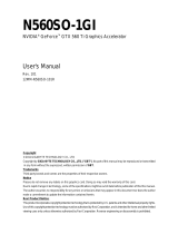 Gigabyte GV-N560SO-1GI Owner's manual