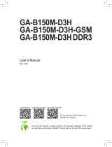 Gigabyte GA-B150M-D3H-GSM User manual