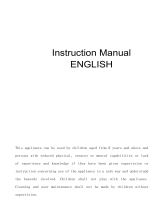 Infiniton 77MCIXG Owner's manual