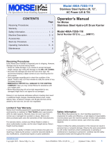 morse 400A-72SS-110 User manual