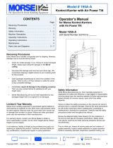morse 195A-A Operators Manual and Parts Diagram
