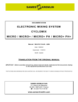 Sames Cyclomix Micro / Micro+ / Micro+ PH / Micro+ PH+ User manual