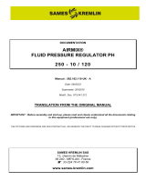 Sames Airmix fluid pressure regulator PH User manual