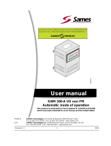 Sames GNM 100 A User manual