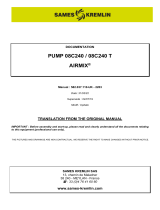 Sames 08C240 / 08C240 T User manual