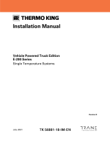Thermo King Vehicle Powered Truck Edition E-200 Series Installation guide
