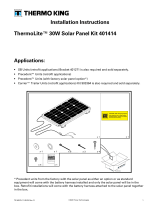 Thermo King ThermoLite 30W Solar Panel Kit 401414 Installation guide