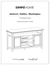 Simpli Home AXCAMH-TV-MSB Assembly Instructions