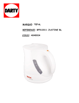 Tefal BF512011 JUSTINE WHITE SHINNY Owner's manual