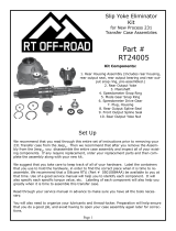 Crown Automotive Slip Yoke Eliminator Kit RT24005 Operating instructions