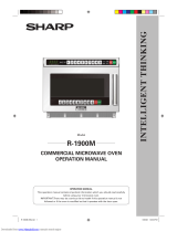 Sharp R1900M Owner's manual
