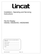 Lincat HAD50 Hot Air Display Owner's manual