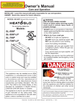 Heat & Glo SlimLine Fusion SL-550F/750F User manual