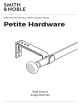 Smith & Noble Petite Wall Mount Single Rod Installation guide