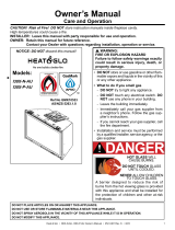 Heat & Glo I30X User manual