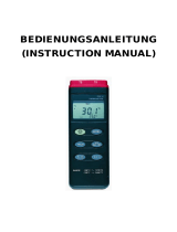 Dostmann TC 301 2-Kanal Temperaturmessgerät User manual