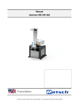 Retsch HM 200 Operating instructions