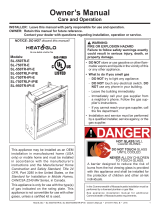 Heat & Glo Slimline TR SL-550/750/950TR-IPI-ESL-550/750TR-E Owner's manual