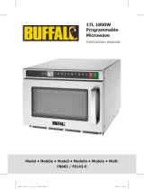 Buffalo 17L 1800W Programmable Microwave Owner's manual