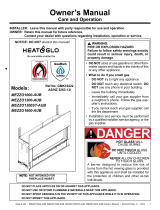 Heat & Glo Mezzo & Mezzo ST 1000/1300/1300ST/1600-AUB User manual