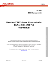 Nuvoton NuTiny-SDK-N78E715 User manual
