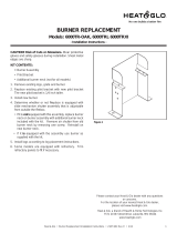 Heat & Glo SRV2025-007A Burner Replacement User manual
