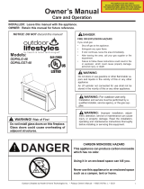 Heat & Glo Palazzo ODPALG User manual