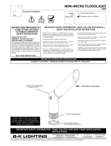 B-K lighting MINI-MICRO Installation guide