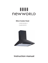 New World GABLE 60CM BLK HOOD User manual