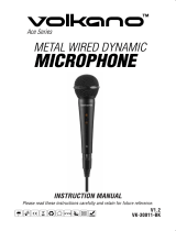 Volkano Metal Wired Dynamic Microphone User manual