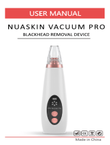 NUASKIN Vacuum Pro Blackhead Removal Device User manual