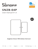 Sonoff SNZB-04P Zigbee Door/Window Sensor User manual