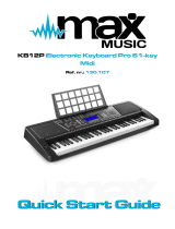 max MUSIC130.107 KB12P Electronic Keyboard Pro 61 Key Midi