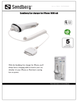 Sandberg Car charger for iPhone 1000 mA Leaflet