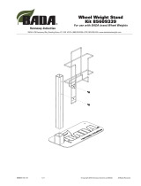 Bada 85609339 Wheel Weight Stand Operating instructions