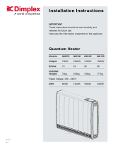 Dimplex QM070 Installation guide