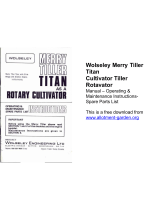 WOLSELEY Merry Tiller Titan Operating And Maintenance Instructions Manual