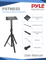 Pyle PSTND32 Dual Studio Monitor 2 Speaker Stand Mount Kit User manual