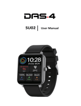 DAS 4SU02 Dial and Silicone Strap Smart Watch