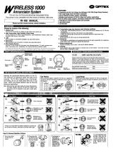 Optex DC9TD-10U-1 User manual