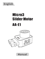 ZEAPON AA-E1 Micro3 Slider Motor User manual