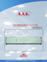 R.V.R. Elettronica SCMMAN1+1/158 User manual