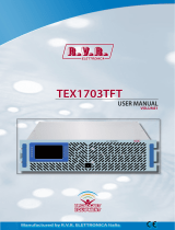 R.V.R. Elettronica TEX1703TFT User manual